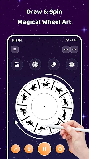 Magic Wheel - Spin Art Drawing screenshot