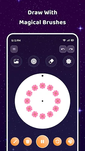Magic Wheel - Spin Art Drawing screenshot