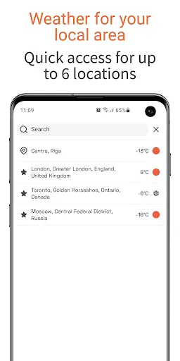 OpenWeather screenshot