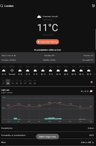 OpenWeather screenshot