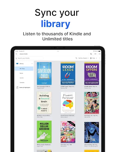 AudioBooks Unlimited to Kindle screenshot
