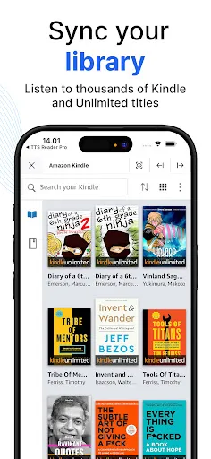 AudioBooks Unlimited to Kindle screenshot