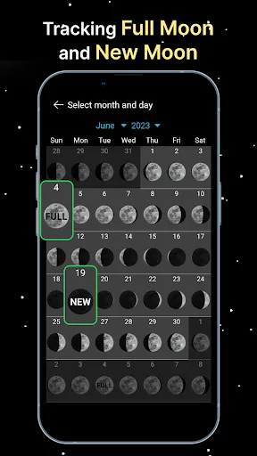 Moon Phase Calendar screenshot