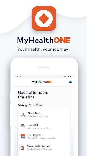 MyHealthONE screenshot