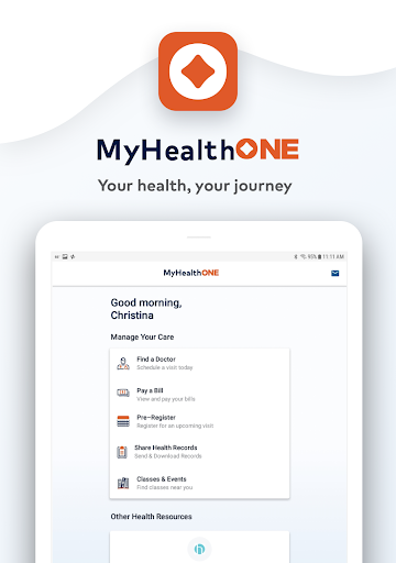MyHealthONE screenshot