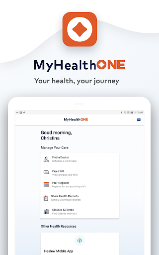 MyHealthONE screenshot