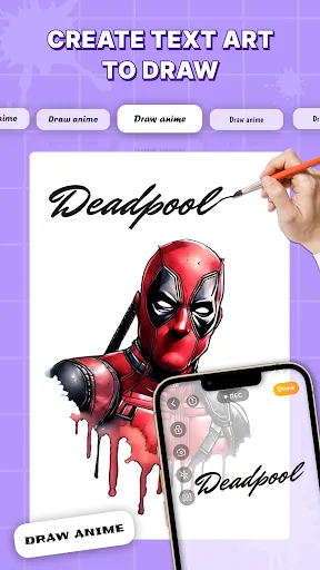 Draw Anime: AR Sketch App screenshot