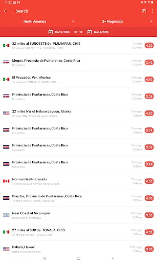 My Earthquake Alerts - Map screenshot