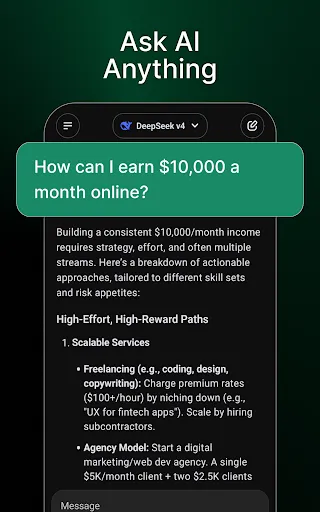 Chat AI for DeepSeek R1 screenshot