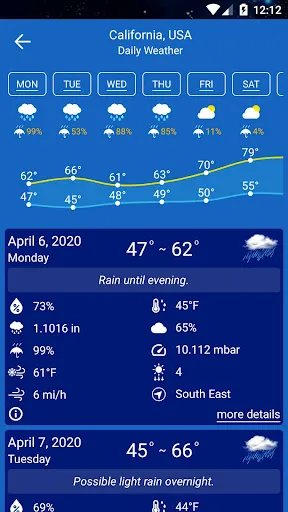 Weather Forecast screenshot