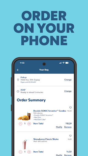 SONIC Drive-In - Order Online screenshot