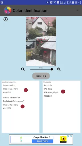 Color Identification screenshot