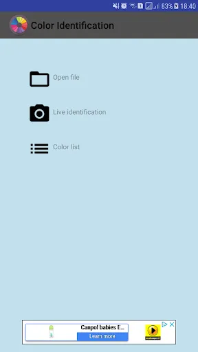 Color Identification screenshot