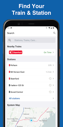 MTA TrainTime screenshot