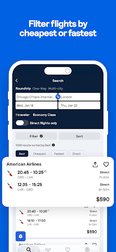 Skyscanner Flights Hotels Cars screenshot