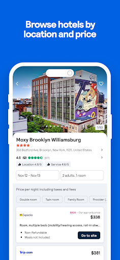 Skyscanner Flights Hotels Cars screenshot