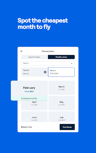 Skyscanner Flights Hotels Cars screenshot