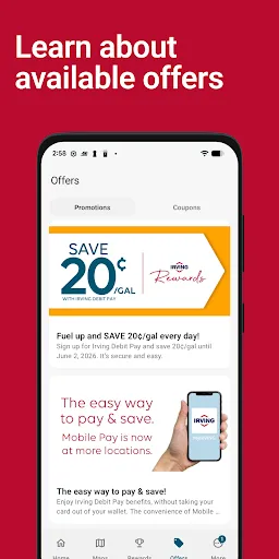 MyIRVING screenshot