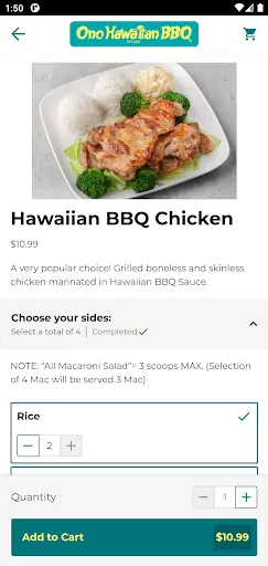 Ono Hawaiian BBQ screenshot