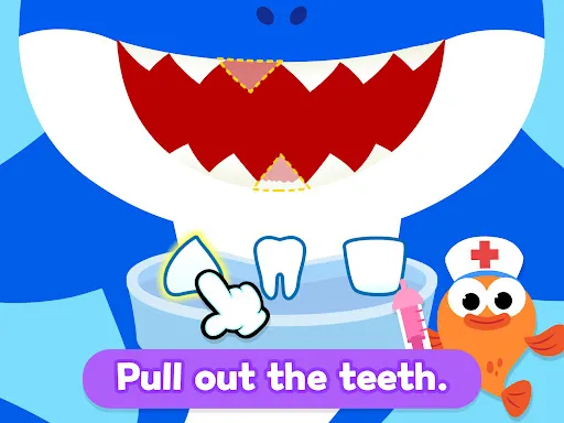 Baby Shark Dentist Play: Game screenshot