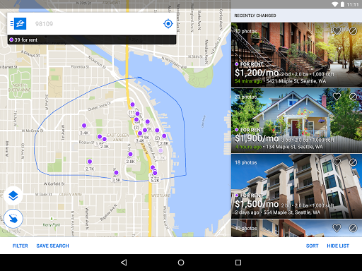 Apartments & Rentals - Zillow screenshot
