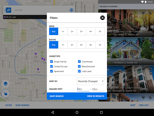 Apartments & Rentals - Zillow screenshot