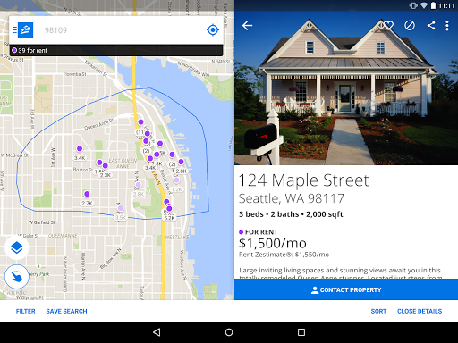 Apartments & Rentals - Zillow screenshot