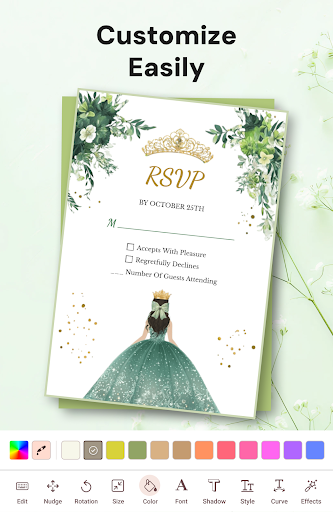 Invitation Maker & RSVP Cards screenshot