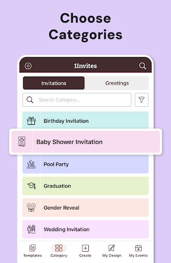 Invitation Maker & RSVP Cards screenshot