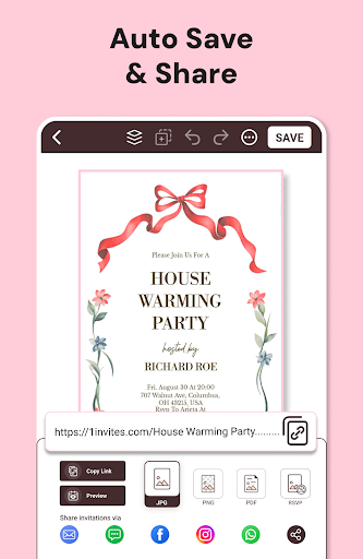 Invitation Maker & RSVP Cards screenshot