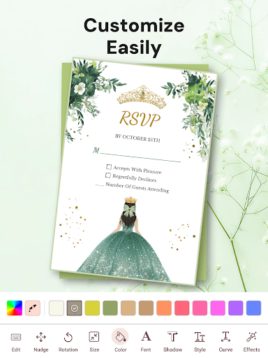 Invitation Maker & RSVP Cards screenshot