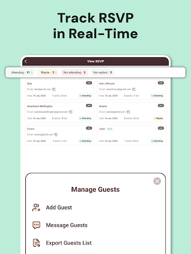 Invitation Maker & RSVP Cards screenshot