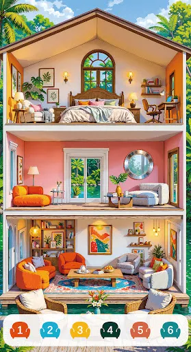 Room Deco Color by Numbers screenshot