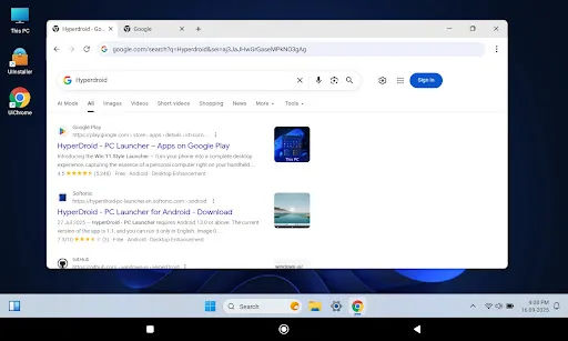 HyperDroid - PC Launcher screenshot