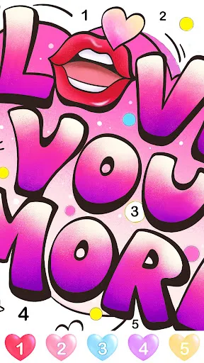 Graffiti Quote Color by number screenshot