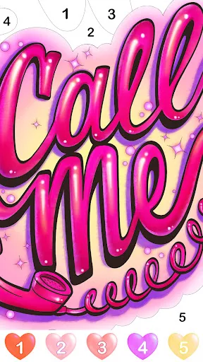 Graffiti Quote Color by number screenshot