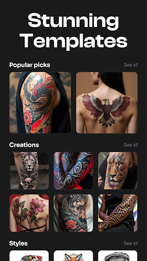 Tattooist: AI Tattoo Generator screenshot