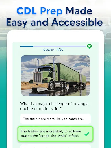 CDL Prep Practice Test 2026 screenshot