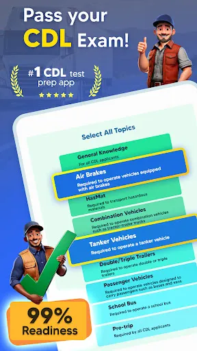 CDL Prep Practice Test 2026 screenshot