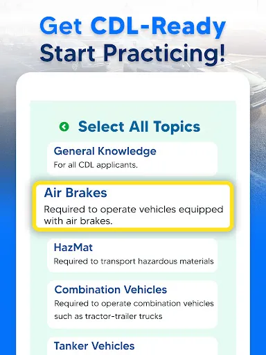 CDL Prep Practice Test 2026 screenshot