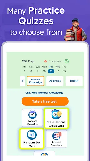 CDL Prep Practice Test 2026 screenshot