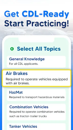 CDL Prep Practice Test 2026 screenshot
