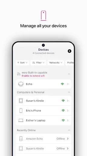 T-Mobile Fiber: eero screenshot