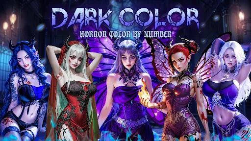 Dark, Horror Color by Number screenshot