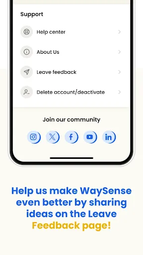 WaySense screenshot