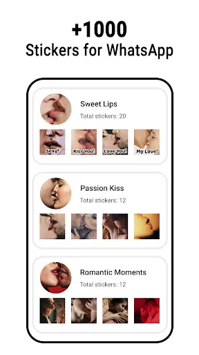 Romantic stickers - WASticker screenshot