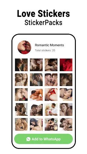 Romantic stickers - WASticker screenshot
