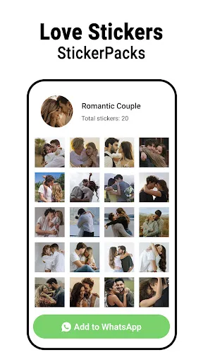 Romantic stickers - WASticker screenshot