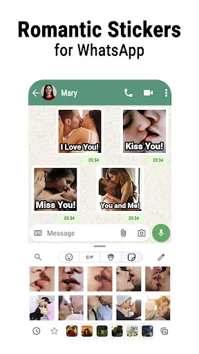 Romantic stickers - WASticker screenshot