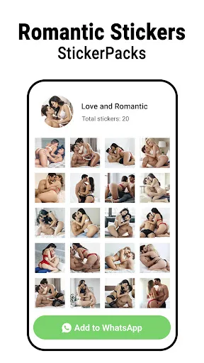 Romantic stickers - WASticker screenshot